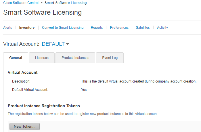 SmartLicensingNewToken