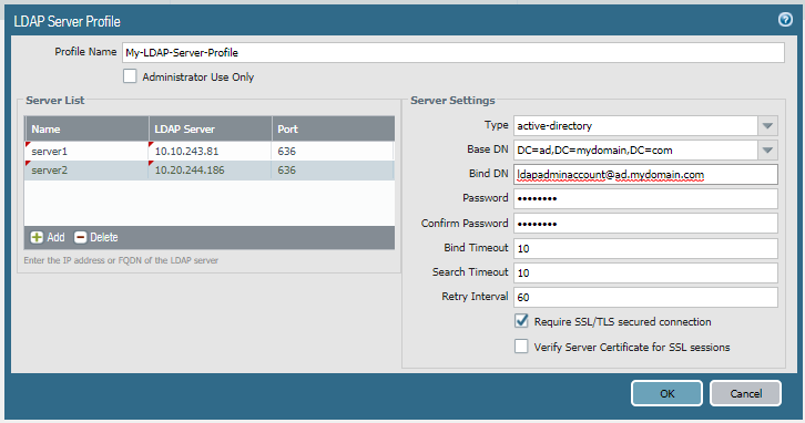 PaloAltoLDAPServerProfile