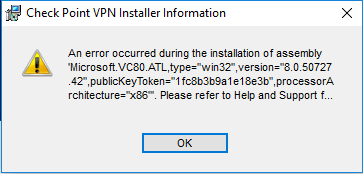 CheckPointSecuremoteWindowsInstallFail